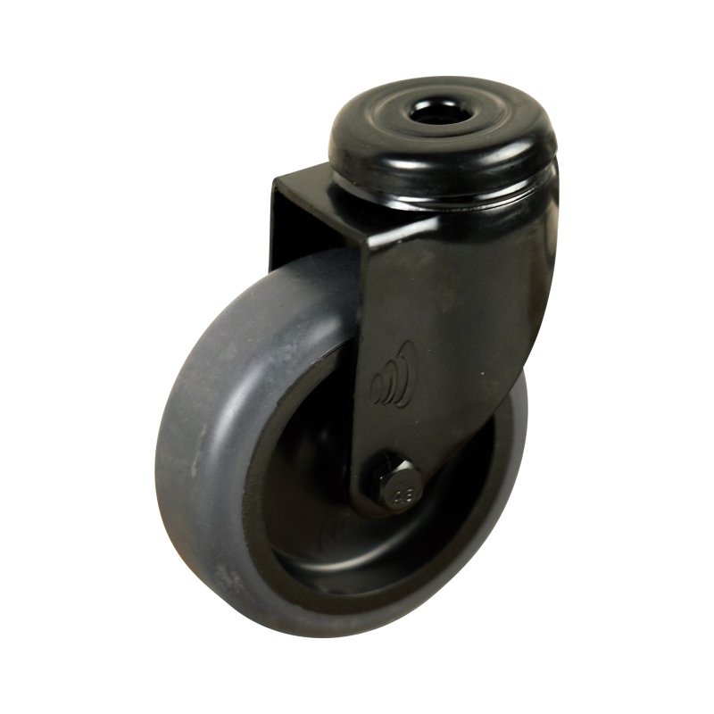 roulette pivotante Novio Noir série 68-60 palier lisse