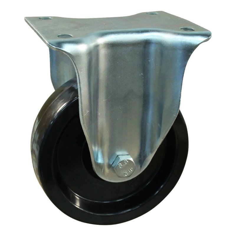 roue fixe 150mm serie 35 ᠆ 14 montage de la plaque palier lisse