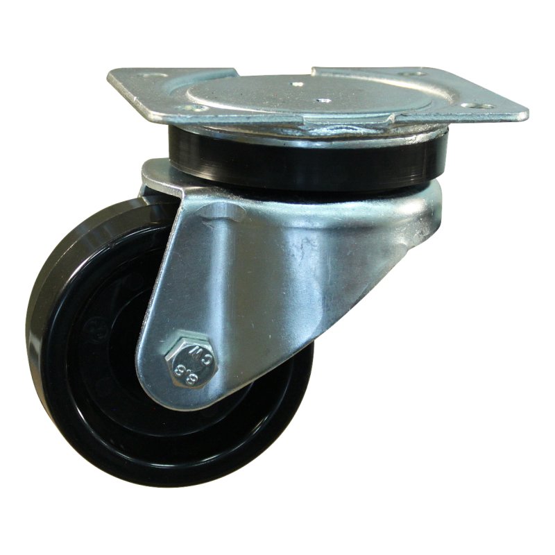 roulette pivotante 100mm serie 35 ᠆ 14 montage de la plaque palier lisse