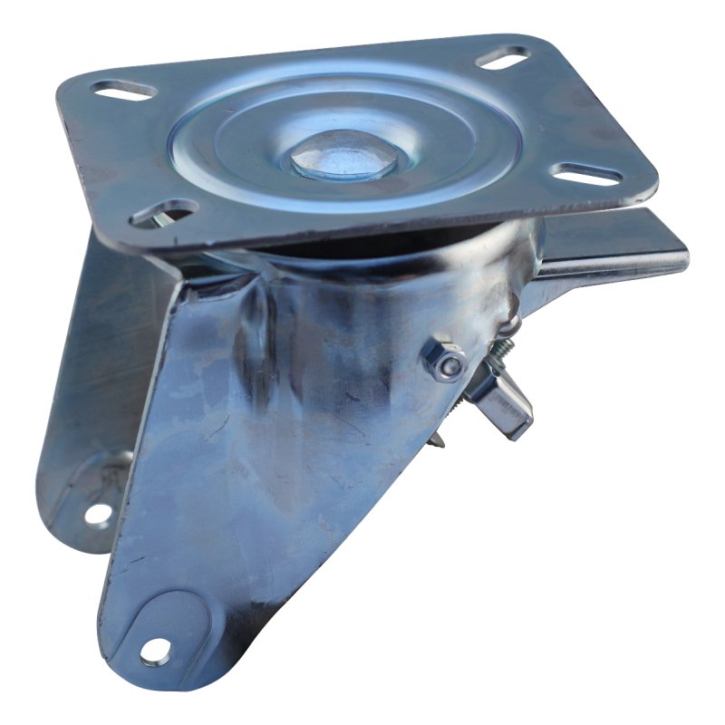 roulette pivotante avec frein 250mm serie 34 ᠆ 91 montage de la plaque palier lisse