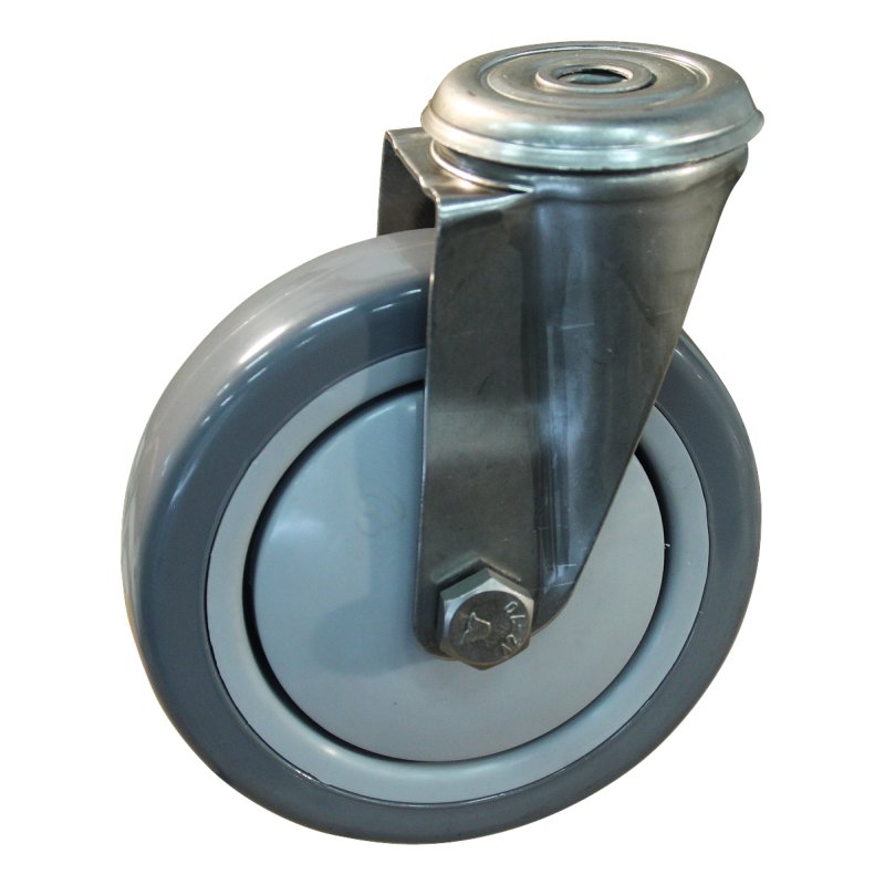 roulette pivotante 100mm serie 36 ᠆ 30 trou pour boulon roulement à billes