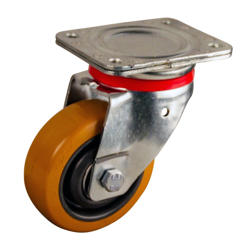 roulette pivotante 125mm serie 21 ᠆ 17 montage de la plaque roulement à billes