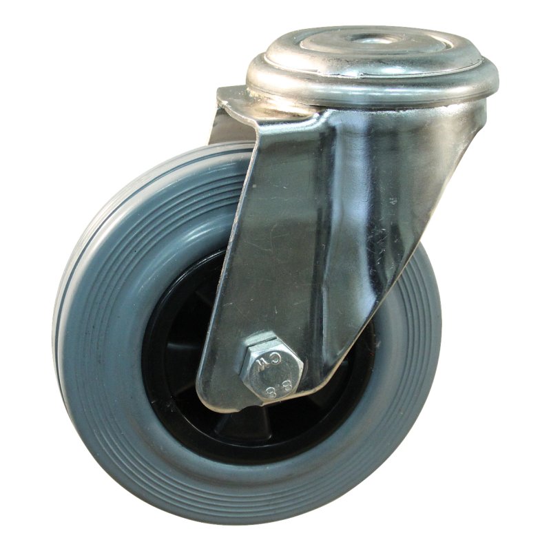 roulette pivotante 100mm serie 11 ᠆ 31 trou pour boulon palier lisse