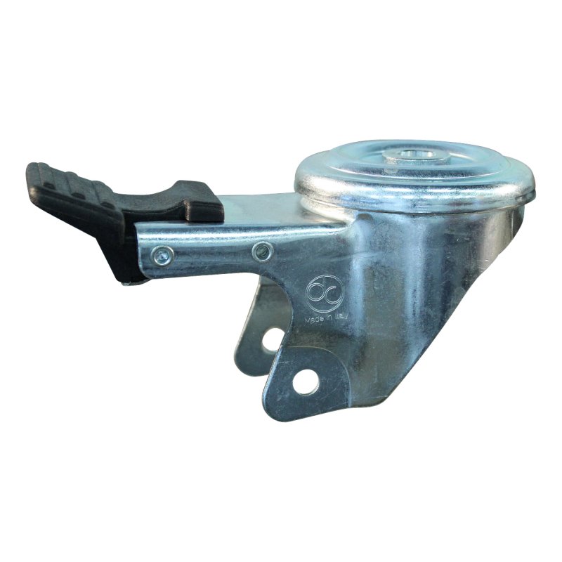 roulette pivotante avec frein 100mm serie 75 ᠆ 09 trou pour boulon roulement à billes