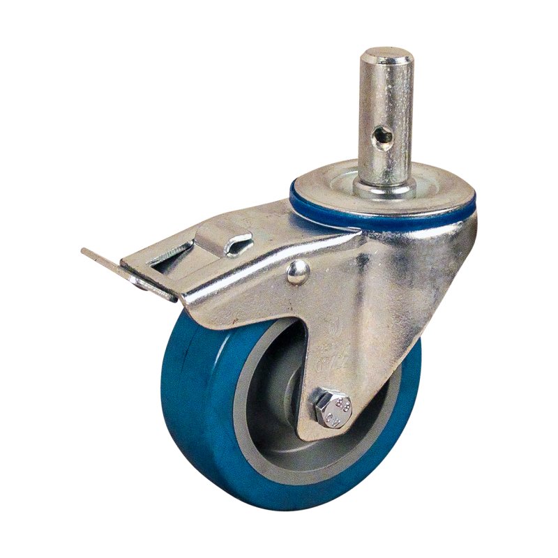 roulette pivotante avec frein 100mm serie 21 ᠆ 15 goupille roulement à rouleaux