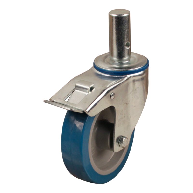 roulette pivotante avec frein 125mm serie 21 ᠆ 15 goupille roulement à rouleaux