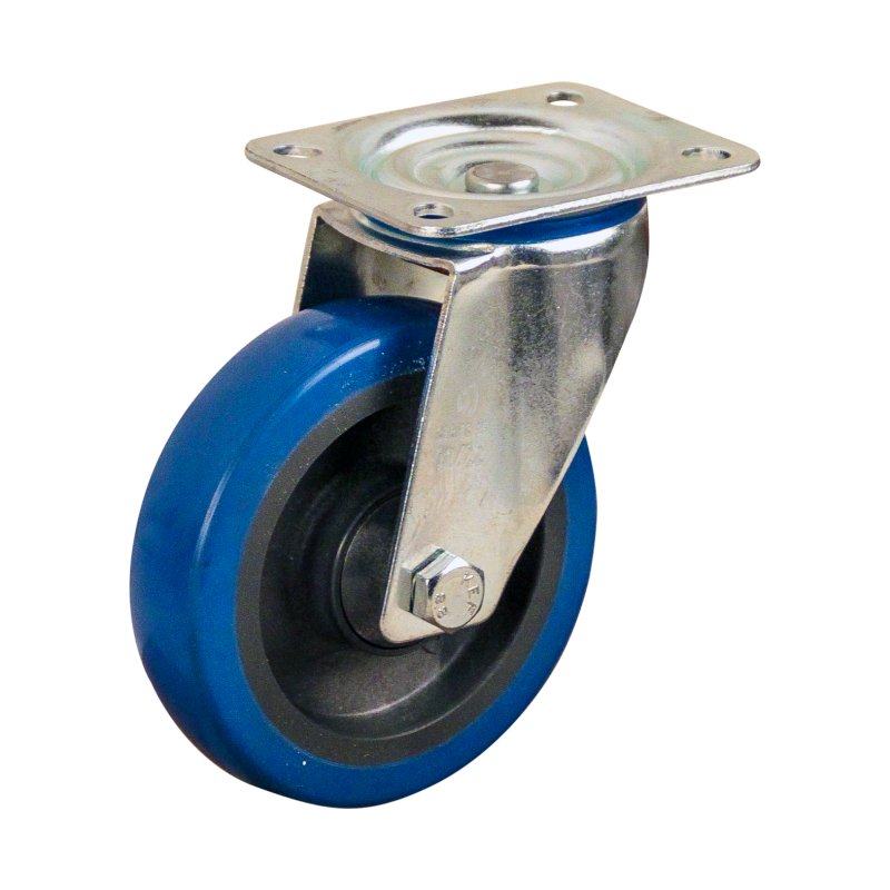roulette pivotante avec frein 125mm serie 21 ᠆ 15 trou pour boulon roulement à billes
