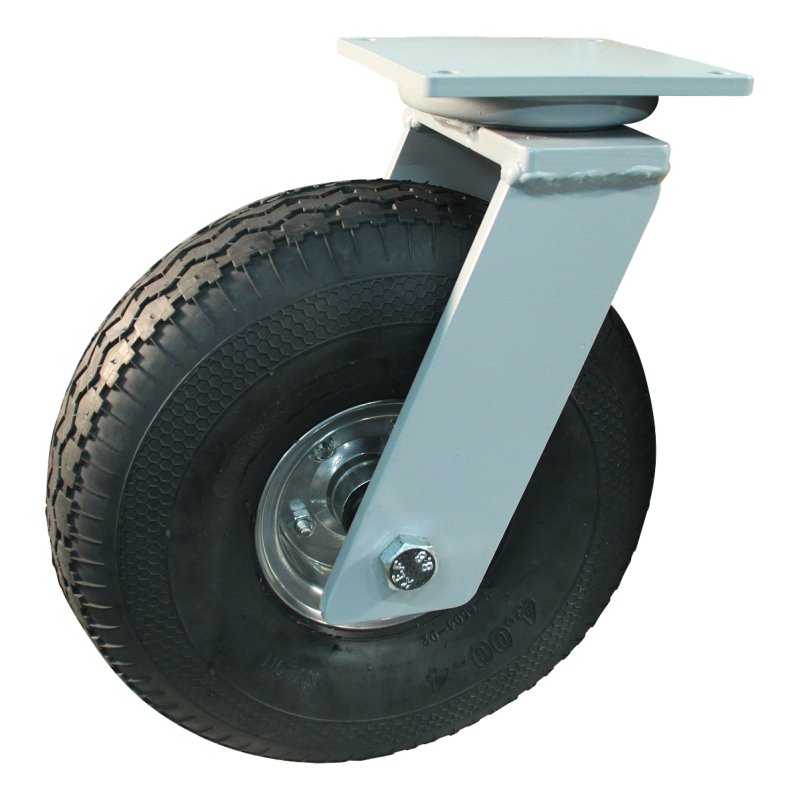 roulette pivotante 4.00-4 2.10-4H2 ET0 roulement à rouleaux Ø25 NL75mm métal V-6504 gris argent 20 montage de la plaque roulemen