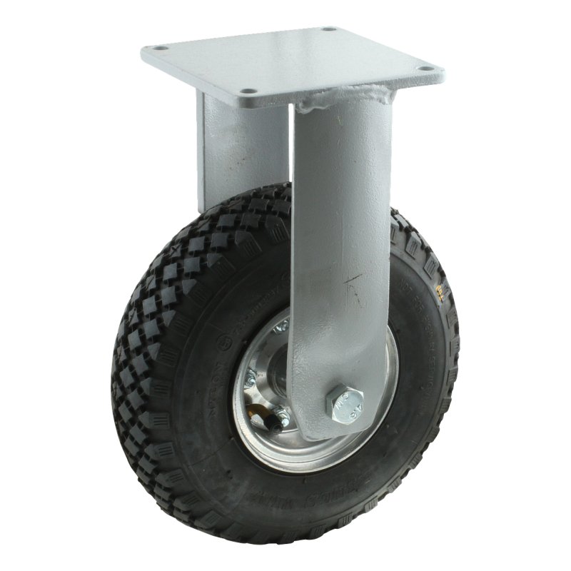 roue fixe 4.00-4 2.10-4H2 ET0 roulement à rouleaux Ø25 NL75mm métal V-76 extra gris argent 20 montage de la plaque roulement à r