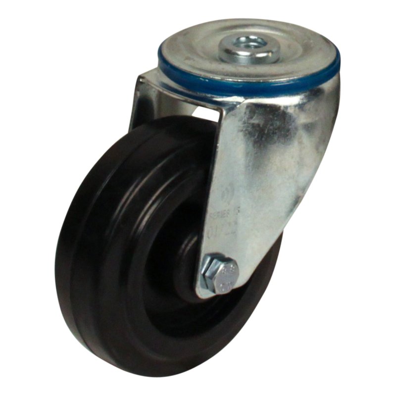 roulette pivotante 100mm série 07 ᠆ 15 trou pour boulon roulement à rouleaux
