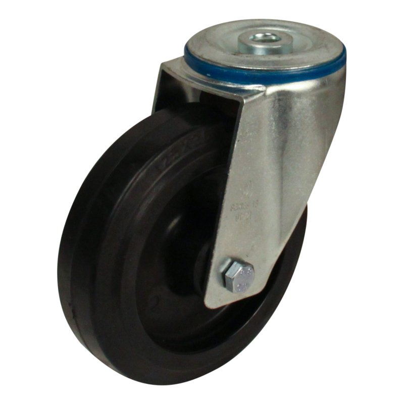 roulette pivotante 125mm série 07 ᠆ 15 trou pour boulon roulement à rouleaux