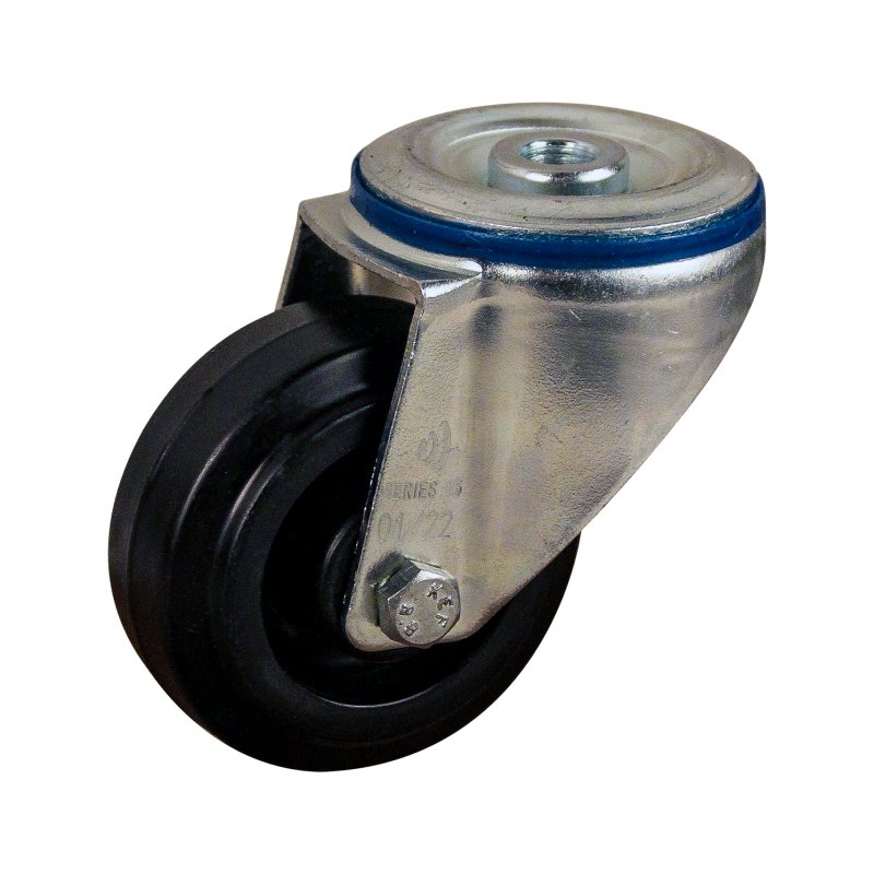 roulette pivotante 80mm série 07 ᠆ 15 trou pour boulon roulement à rouleaux