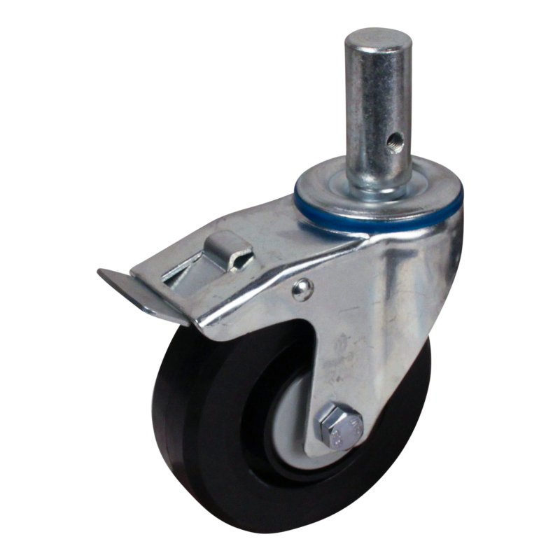 roulette pivotante avec frein 125mm série 07 ᠆ 15 goupille roulement à billes