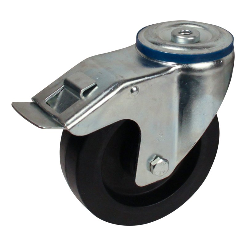 roulette pivotante avec frein 160mm série 07 ᠆ 15 trou pour boulon roulement à rouleaux