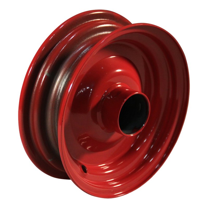 roue fixe 4.80/4.00-8 2.50Ax8H2 ET0 NL100mm métal V-6635 Rouge 20 montage de la plaque roulement à billes