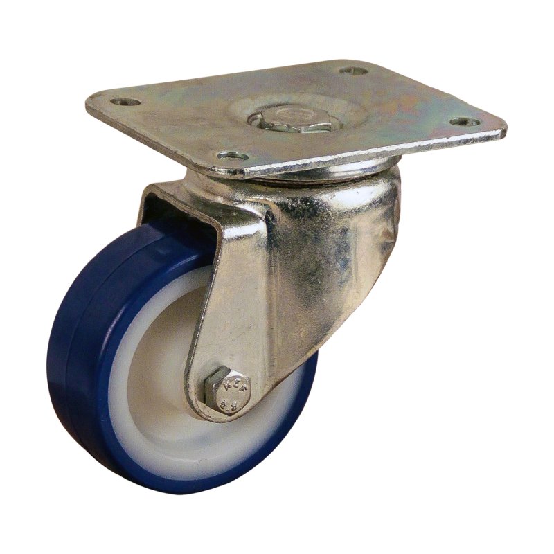 roulette pivotante 80mm série 27 ᠆ 19 montage de la plaque palier lisse