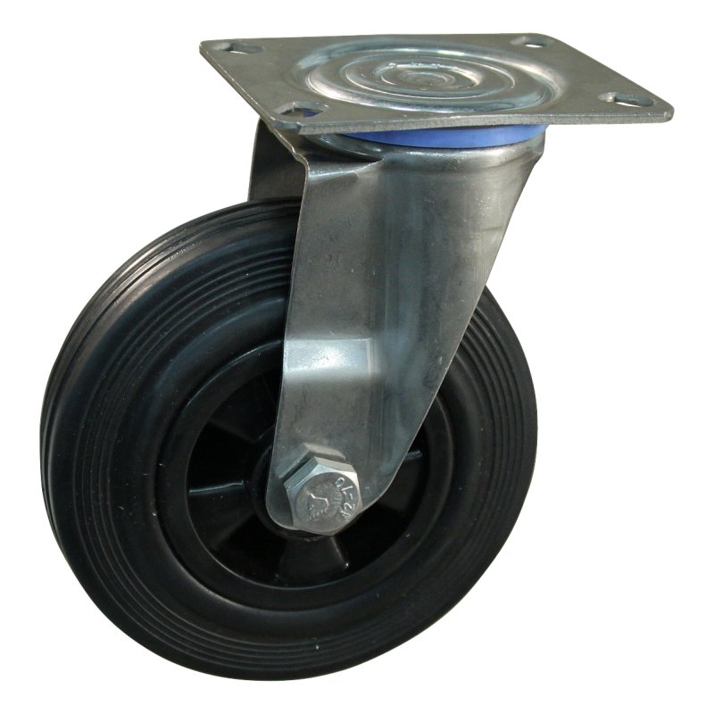 roulette pivotante 160mm série 01 ᠆ 30 montage de la plaque roulement à aiguilles éxécution inox