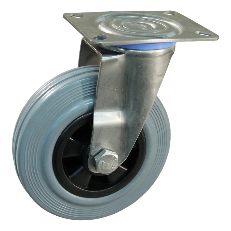 roulette pivotante 100mm serie 11 ᠆ 30 montage de la plaque roulement à aiguilles éxécution inox