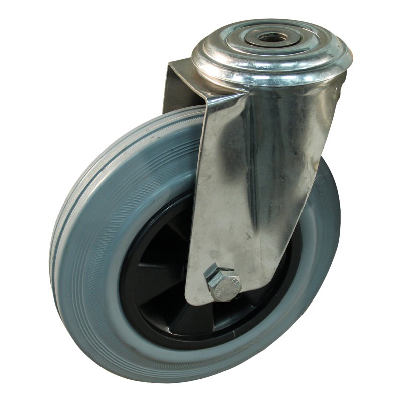 roulette pivotante 200mm serie 11 ᠆ 30 trou pour boulon palier lisse