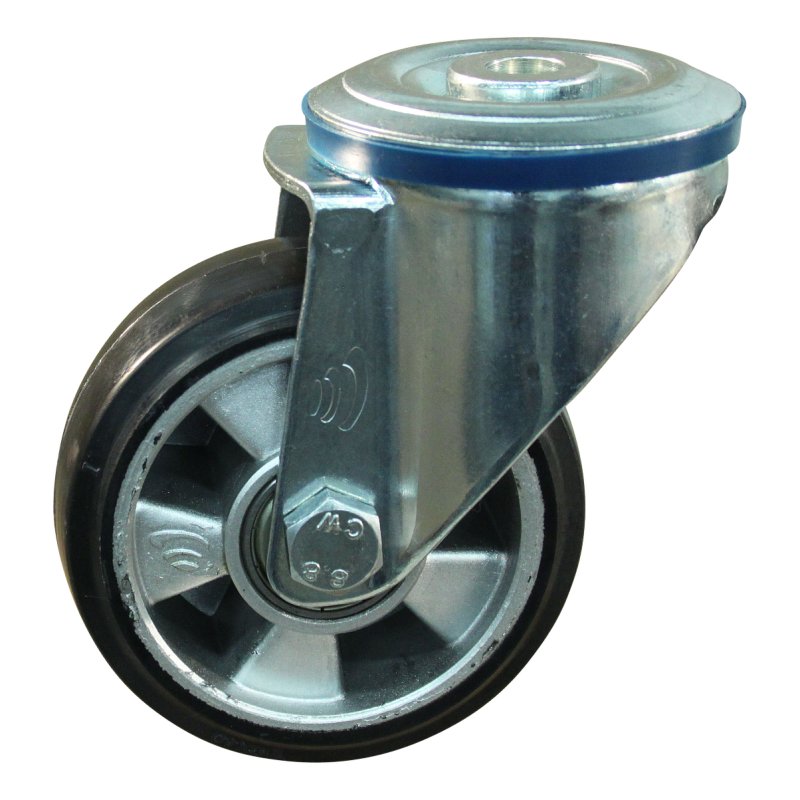 roulette pivotante 100mm série 10 ᠆ 10 trou pour boulon roulement à billes