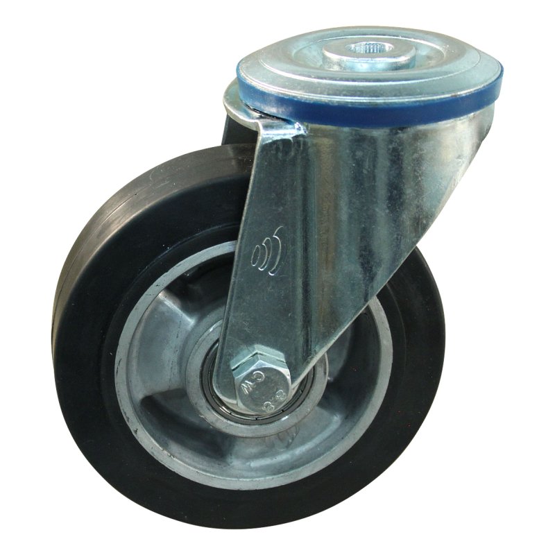 roulette pivotante 125mm série 10 ᠆ 10 trou pour boulon roulement à billes
