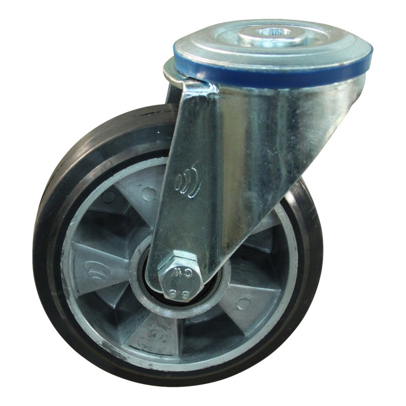 roulette pivotante 125mm série 10 ᠆ 10 trou pour boulon roulement à billes