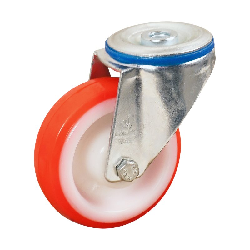 roulette pivotante 100mm série 27 ᠆ 15 trou pour boulon roulement à rouleaux
