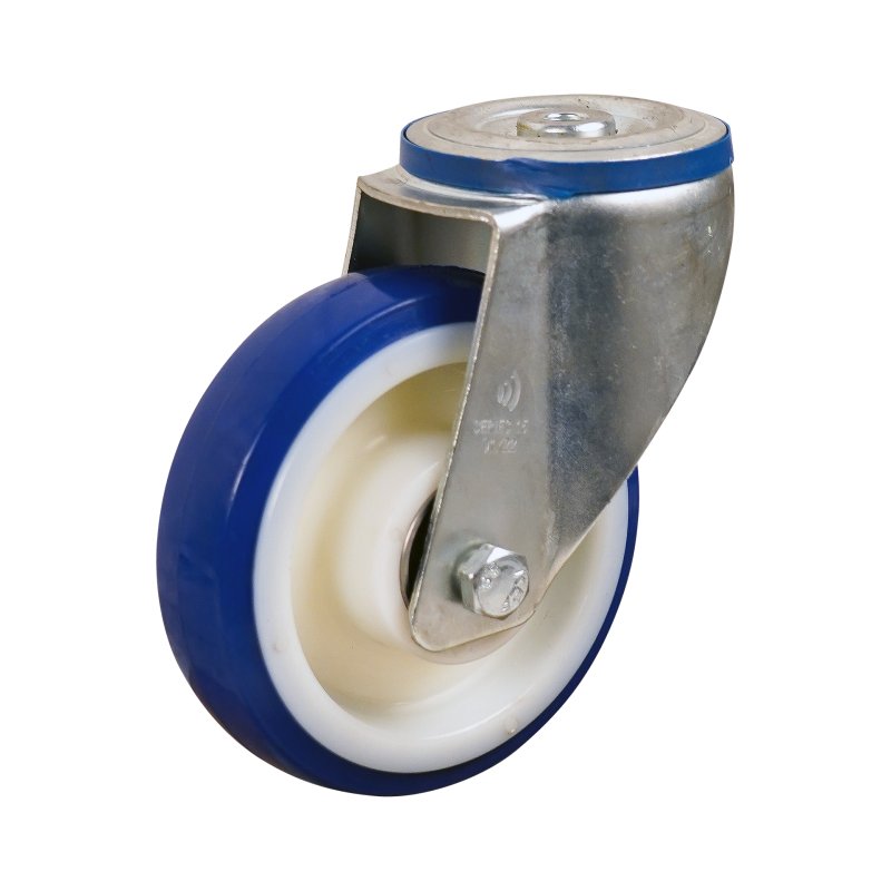 roulette pivotante 150mm série 27 ᠆ 15 trou pour boulon palier lisse