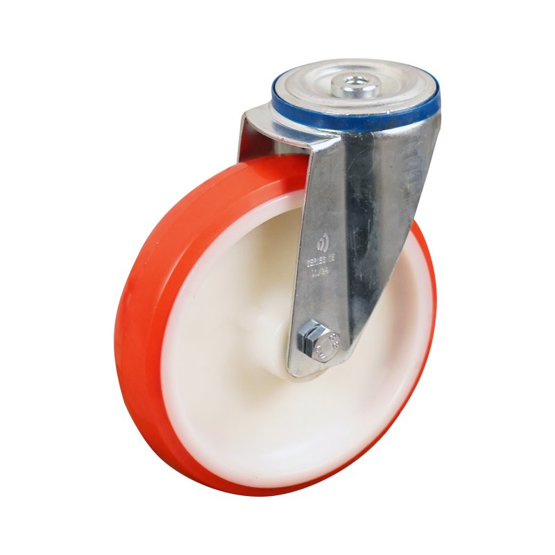 roulette pivotante 175mm série 27 ᠆ 15 trou pour boulon palier lisse