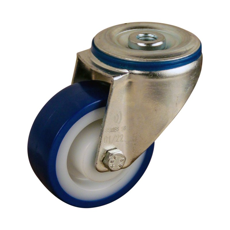 roulette pivotante 80mm série 27 ᠆ 15 trou pour boulon roulement à rouleaux