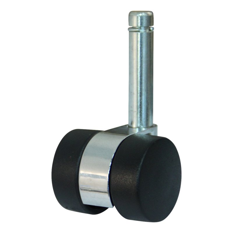 roulette pivotante 30mm série 65 - 77 Pin lisse avec bague d'arrêt palier lisse