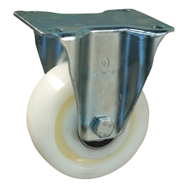 roue fixe 125mm serie 33 ᠆ 16 montage de la plaque palier lisse
