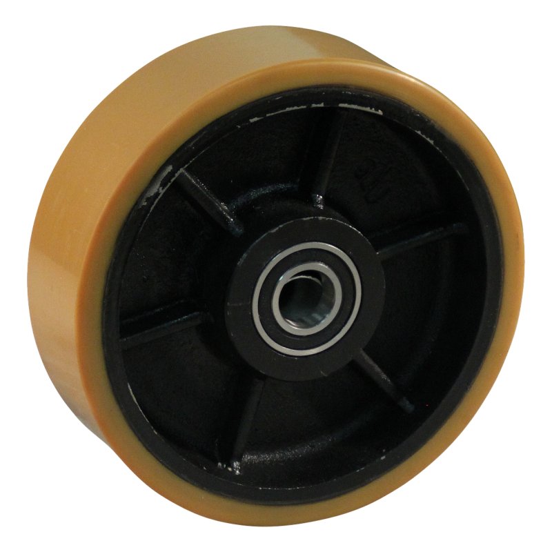 roulette pivotante, double, avec frein 250mm série 28 ᠆ 47 montage de la plaque roulement à billes roulement à aiguilles éxécuti