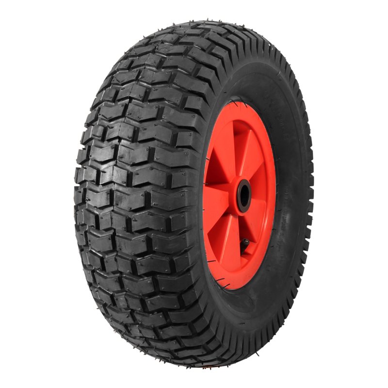 pneu + roue 16x6.50-8 2.50Ax8 ET0 NL88mm plastique V-3502 Rouge