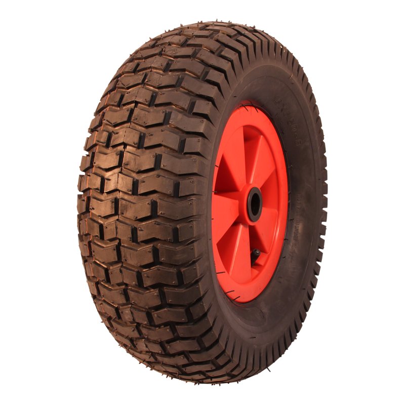 pneu + roue 16x6.50-8 2.50Ax8 roulement à rouleaux Ø20 NL88mm plastique V-3502 Rouge