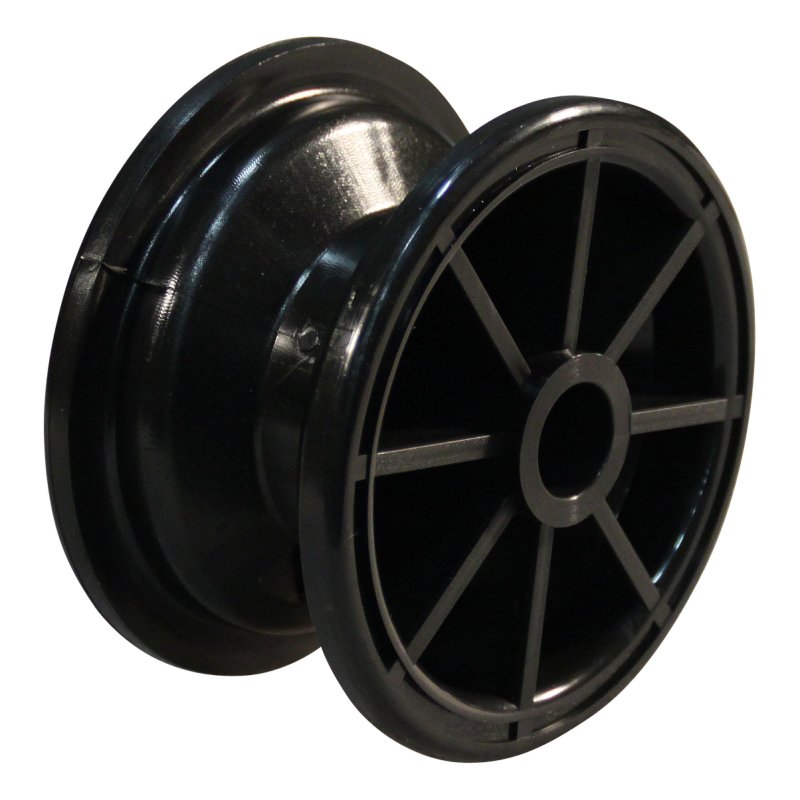 pneu + roue 3.00-4 2.10x4 ET0 palier lisse Ø20 NL75mm plastique V-5501 noir