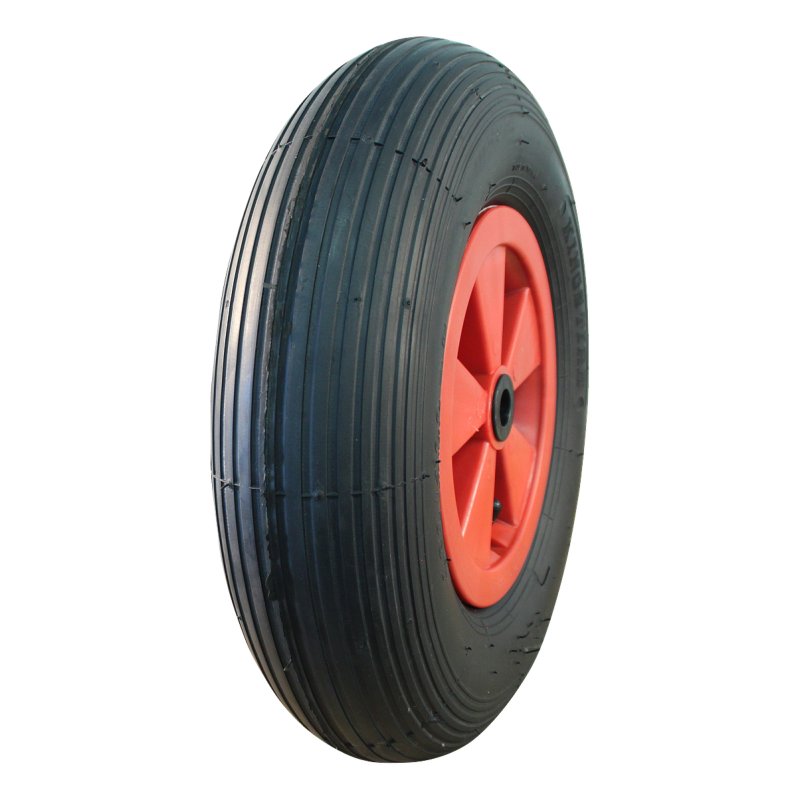 pneu + roue 4.80/4.00-8 2.50Ax8 roulement à rouleaux Ø20 NL88mm plastique S-2301 Rouge