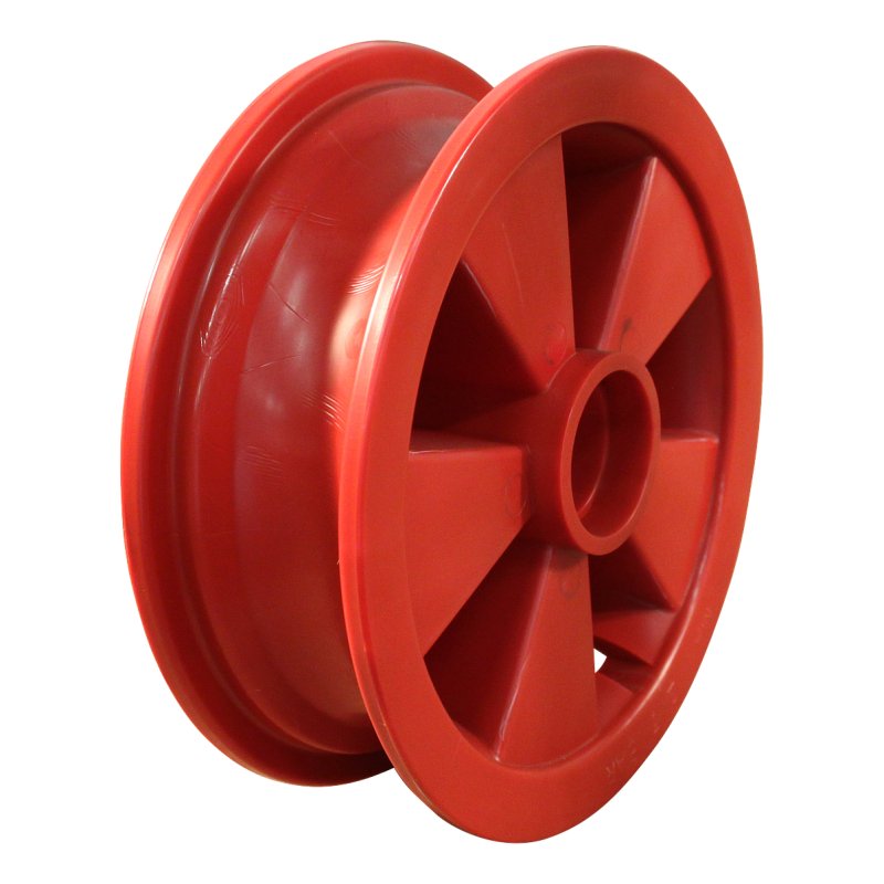 pneu + roue 4.80/4.00-8 2.50Ax8 ET0 NL88mm plastique V-6635 Rouge