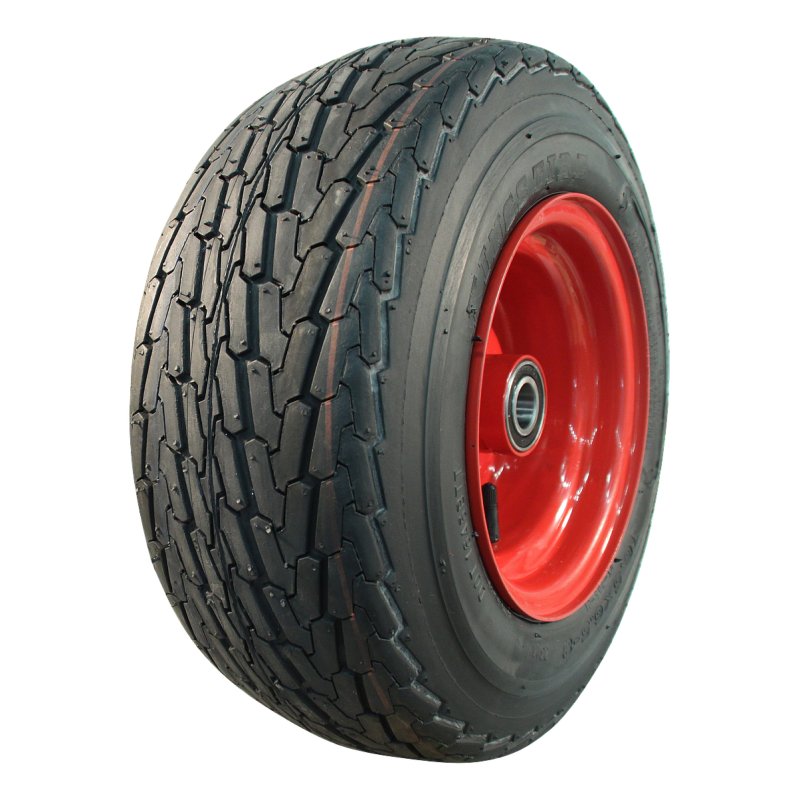 pneu + roue 16.5x6.5-8 5.50Bx8H2 ET0 NL100mm métal KT-705 Rouge