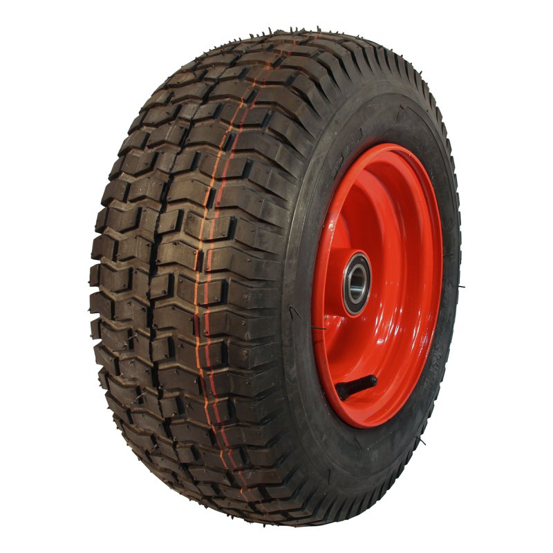 pneu + roue 16x6.50-8 5.50Bx8H2 ET0 NL100mm métal V-3502 Rouge