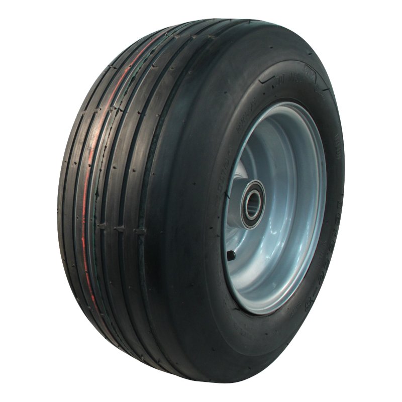 pneu + roue 16x6.50-8 5.50Ax8H2 ET0 NL90mm métal V-3503 gris