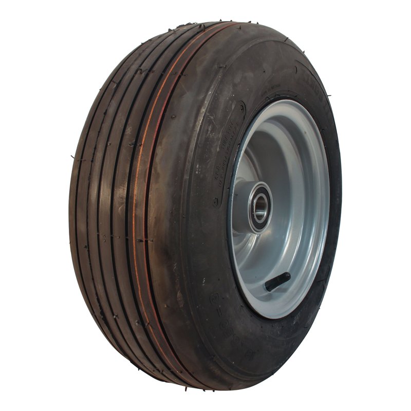 pneu + roue 16x6.50-8 5.50Ax8H2 ET0 NL90mm métal V-3503 gris