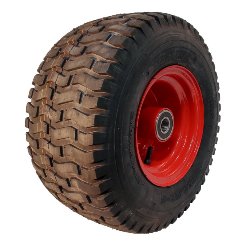 pneu + roue 18x8.50-8 7.00Bx8H2 ET0 NL150mm métal V-3501 Rouge