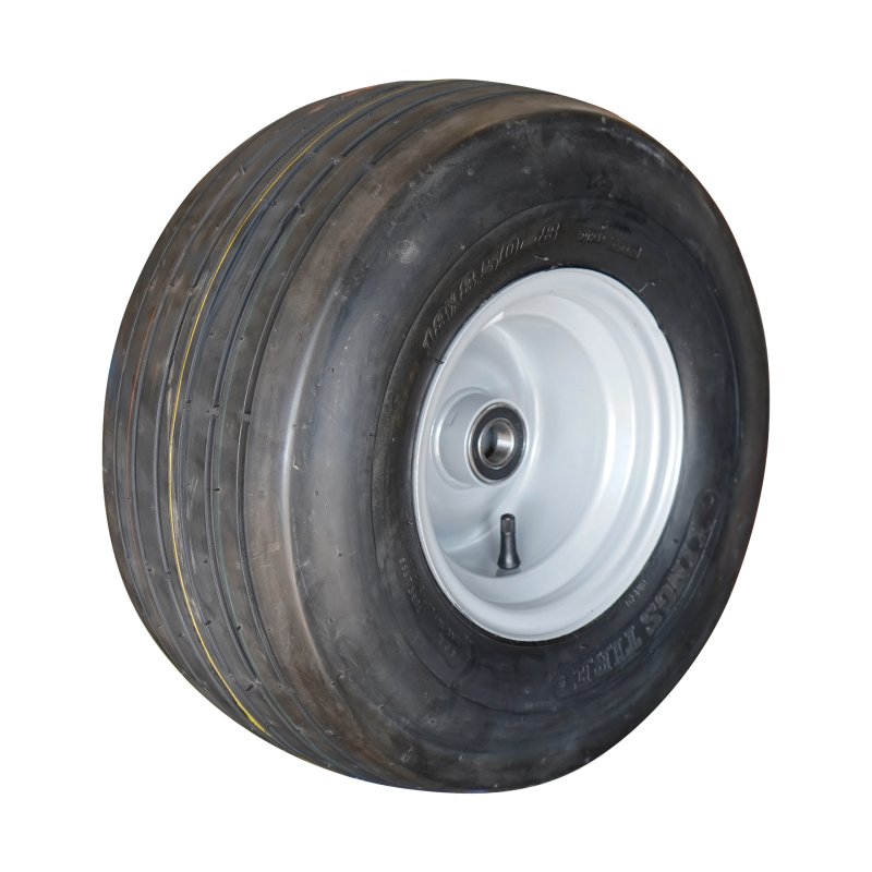pneu + roue 18x8.50-8 7.00Ax8H2 ET0 NL90mm métal V-3503 gris