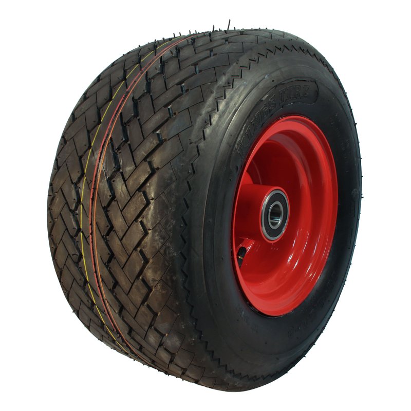 pneu + roue 18x8.50-8 7.00Bx8H2 ET0 NL150mm métal V-3504 Rouge
