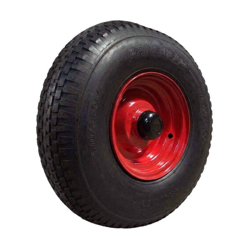 pneu + roue 3.00-8 (13X3/300X8) 2.50Ax8H2 ET7 roulement à billes Ø25 NL88mm métal V-6635 Rouge