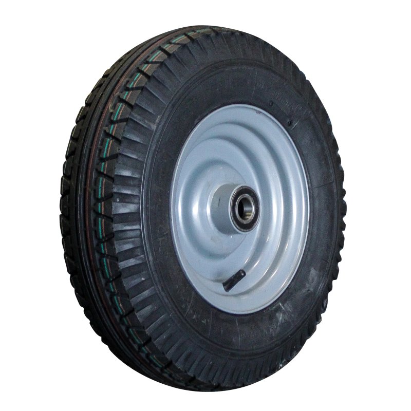 pneu + roue 4.00-8 3.00Dx8H2 ET0 NL100mm métal V-40 gris