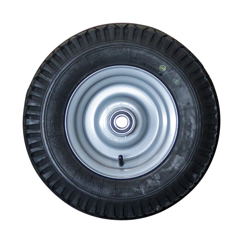 pneu + roue 4.00-8 3.00Dx8H2 ET0 NL100mm métal V-40 gris