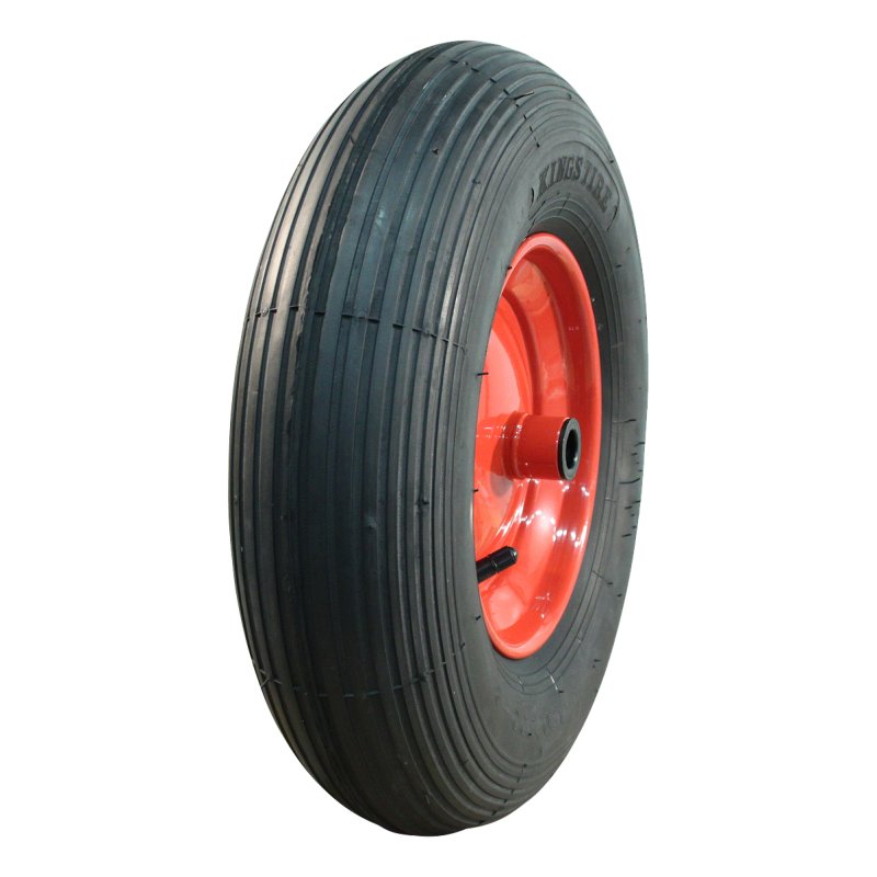pneu + roue 4.80/4.00-8 2.50Ax8 ETO roulement à rouleaux Ø20 NL75mm métal S-2301 Rouge