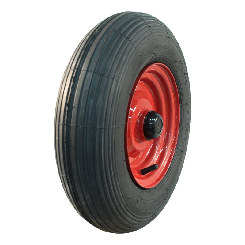 pneu + roue 4.80/4.00-8 2.50Ax8H2 ET7 roulement à billes Ø25 NL88mm métal S-2301 Rouge